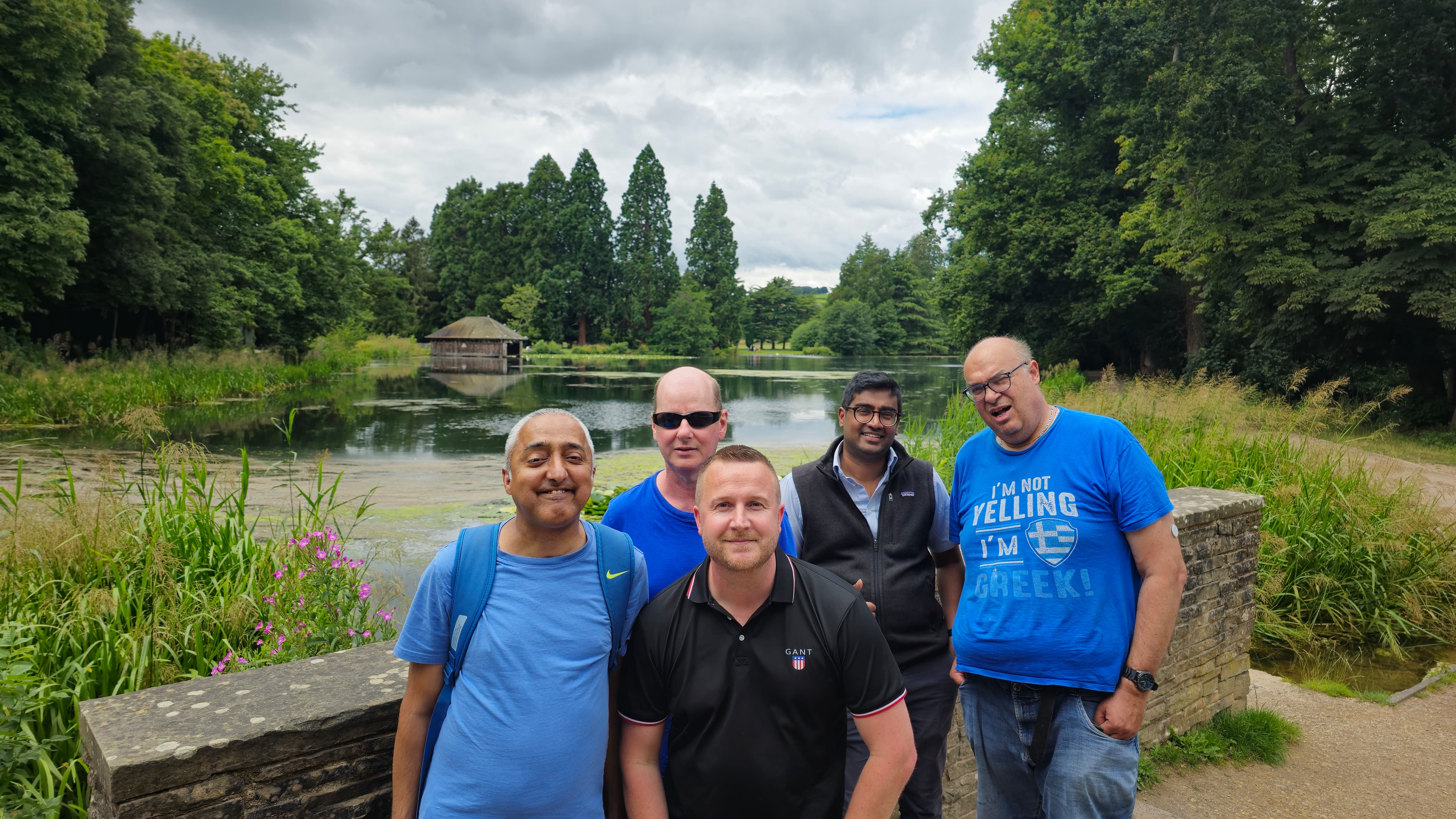 Matthew and some of the Support Circles group at Tredegar House