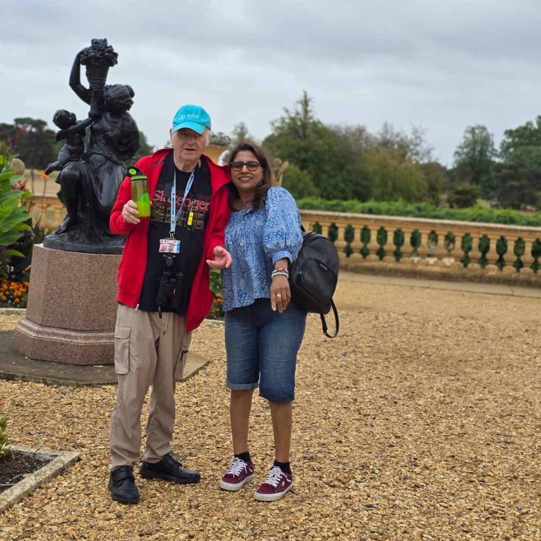 A picture of Alan enjoying the scenery at Osborne, Isle of Wight